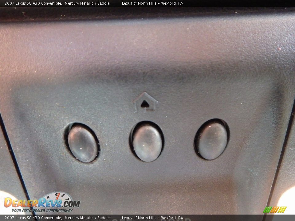 2007 Lexus SC 430 Convertible Mercury Metallic / Saddle Photo #20