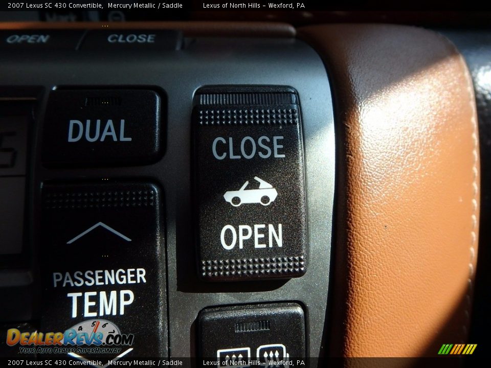 2007 Lexus SC 430 Convertible Mercury Metallic / Saddle Photo #23