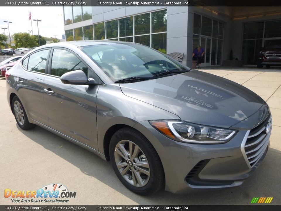2018 Hyundai Elantra SEL Galactic Gray / Gray Photo #3