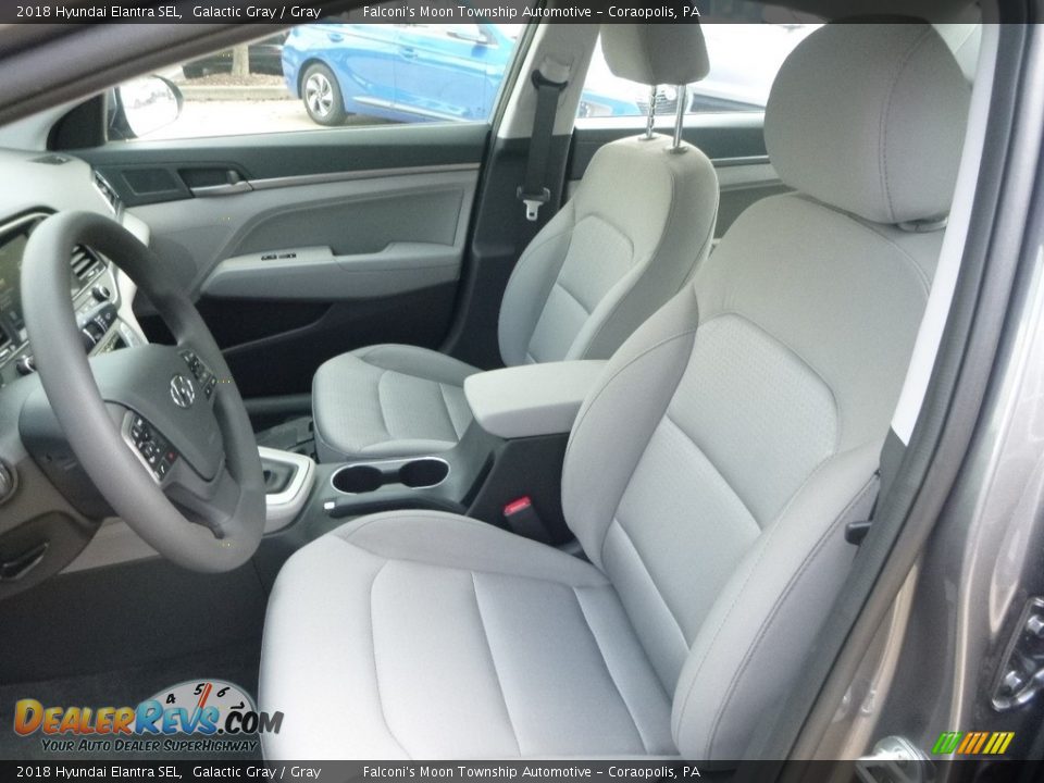 2018 Hyundai Elantra SEL Galactic Gray / Gray Photo #12