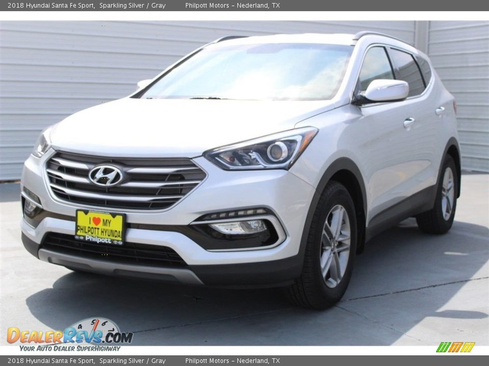 2018 Hyundai Santa Fe Sport Sparkling Silver / Gray Photo #3