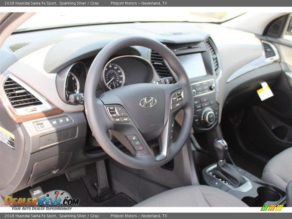 2018 Hyundai Santa Fe Sport Sparkling Silver / Gray Photo #10