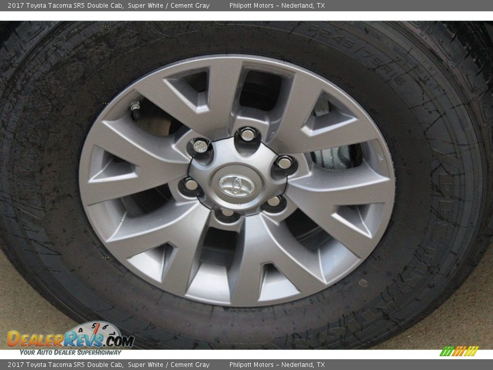 2017 Toyota Tacoma SR5 Double Cab Super White / Cement Gray Photo #5
