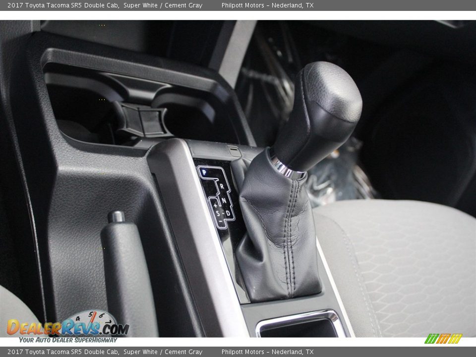 2017 Toyota Tacoma SR5 Double Cab Super White / Cement Gray Photo #14