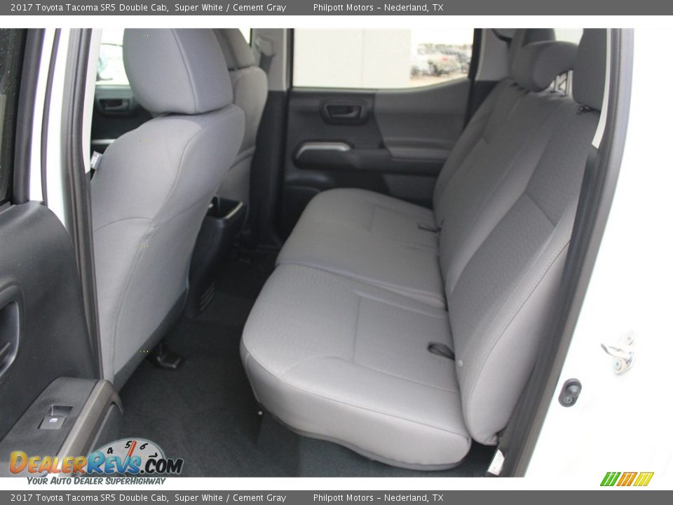 2017 Toyota Tacoma SR5 Double Cab Super White / Cement Gray Photo #19