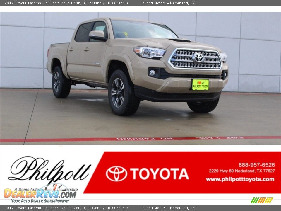 2017 Toyota Tacoma TRD Sport Double Cab Quicksand / TRD Graphite Photo #1