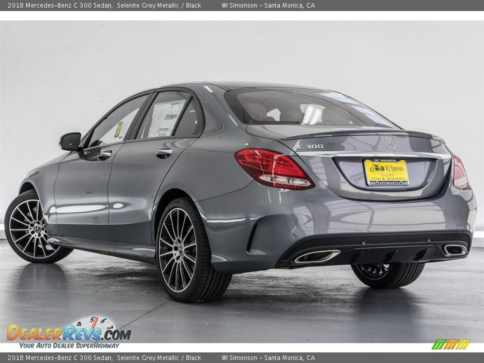 2018 Mercedes-Benz C 300 Sedan Selenite Grey Metallic / Black Photo #3