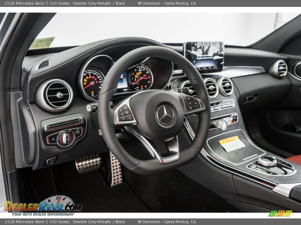 2018 Mercedes-Benz C 300 Sedan Selenite Grey Metallic / Black Photo #5