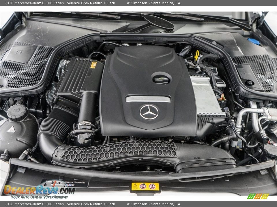 2018 Mercedes-Benz C 300 Sedan Selenite Grey Metallic / Black Photo #7