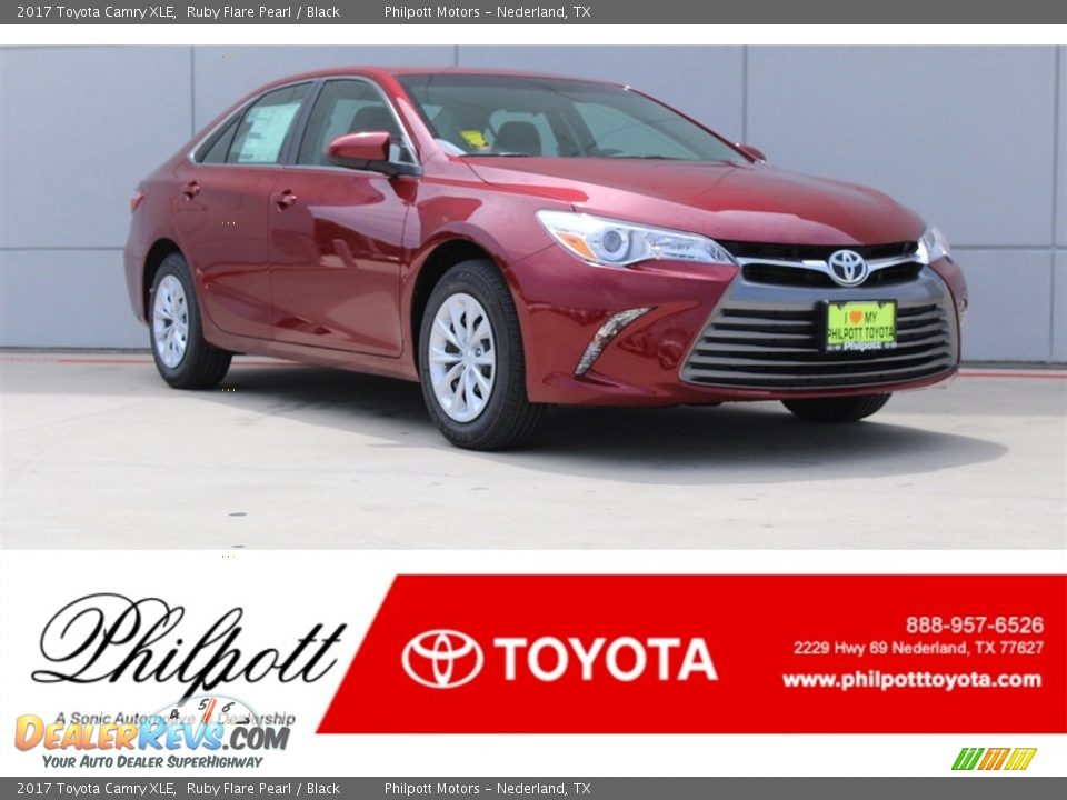 2017 Toyota Camry XLE Ruby Flare Pearl / Black Photo #1