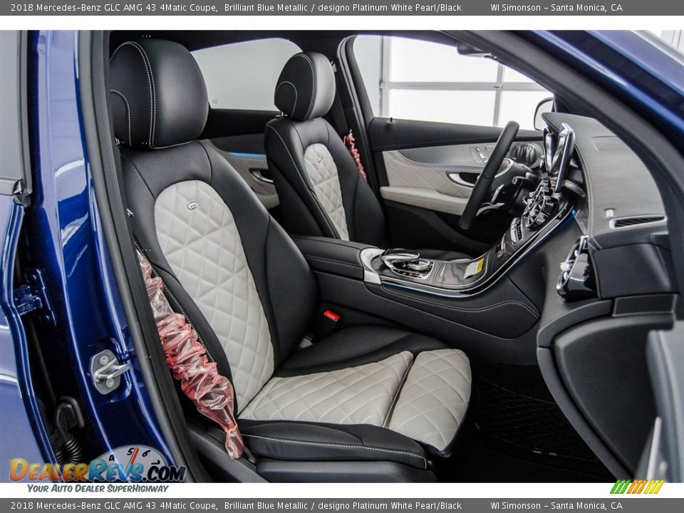 designo Platinum White Pearl/Black Interior - 2018 Mercedes-Benz GLC AMG 43 4Matic Coupe Photo #2