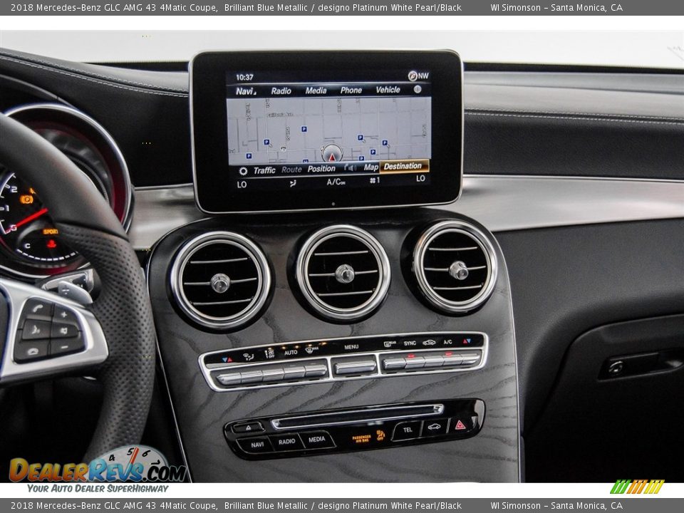 Controls of 2018 Mercedes-Benz GLC AMG 43 4Matic Coupe Photo #5