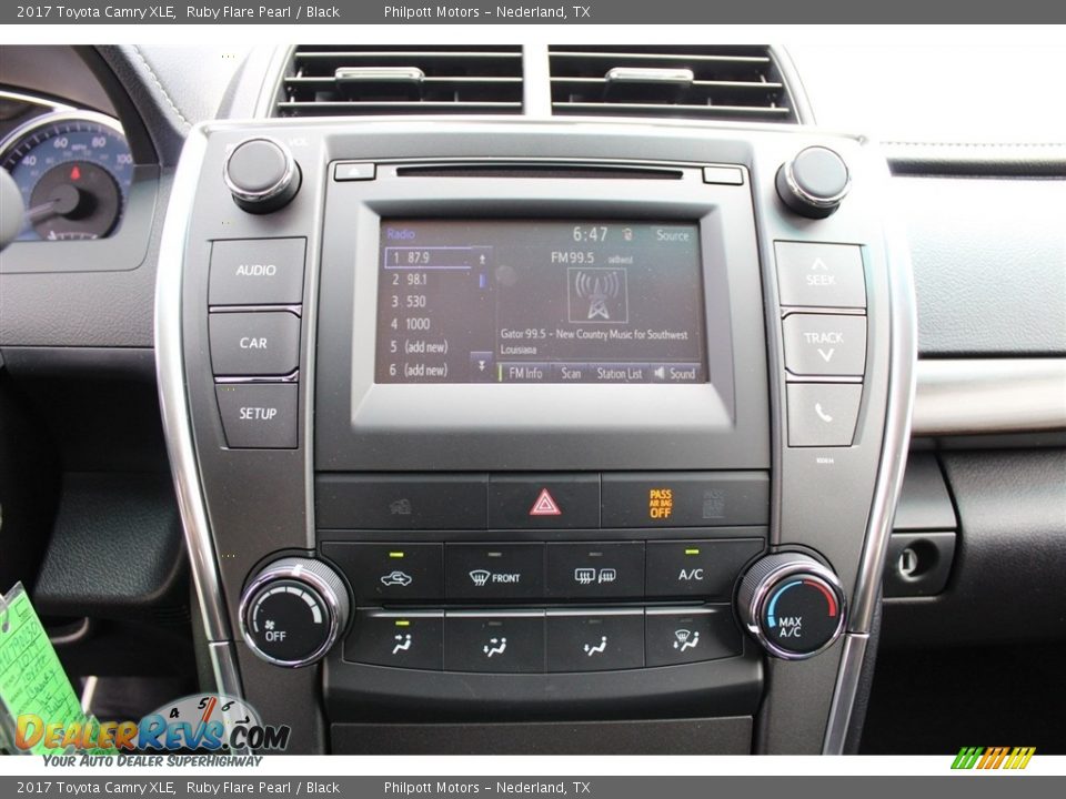 2017 Toyota Camry XLE Ruby Flare Pearl / Black Photo #12