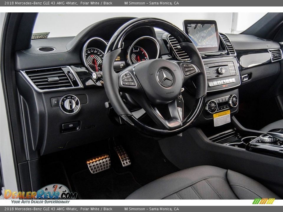 2018 Mercedes-Benz GLE 43 AMG 4Matic Polar White / Black Photo #6