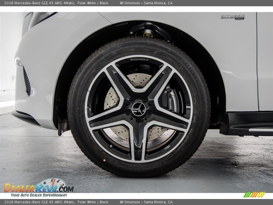 2018 Mercedes-Benz GLE 43 AMG 4Matic Polar White / Black Photo #9