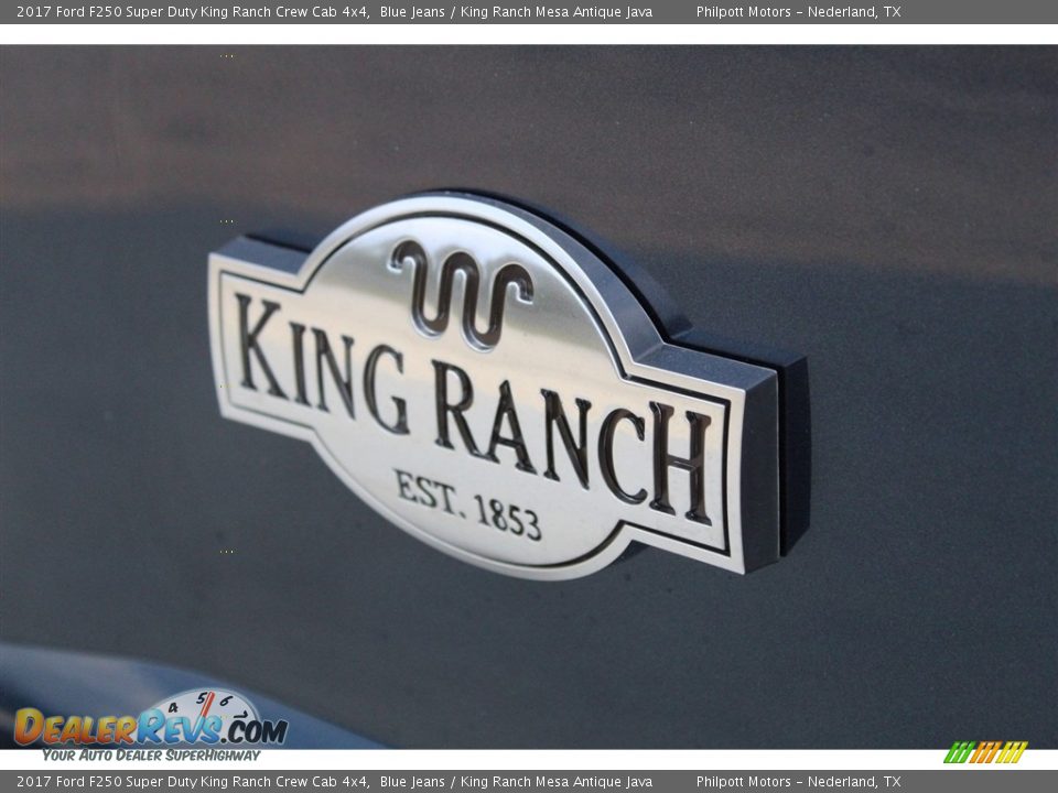 2017 Ford F250 Super Duty King Ranch Crew Cab 4x4 Blue Jeans / King Ranch Mesa Antique Java Photo #10