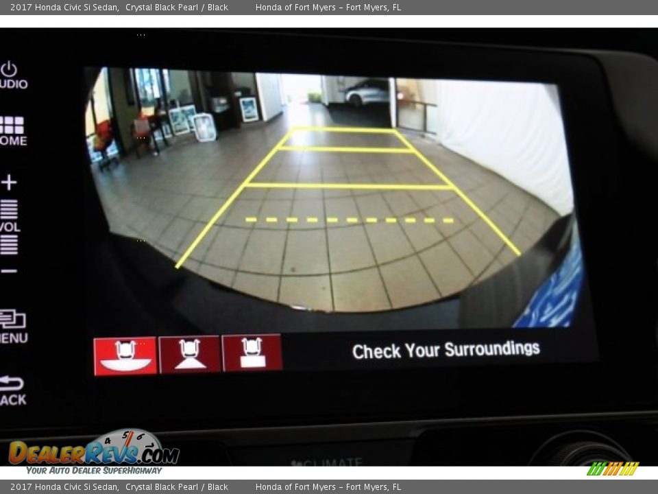 2017 Honda Civic Si Sedan Crystal Black Pearl / Black Photo #17