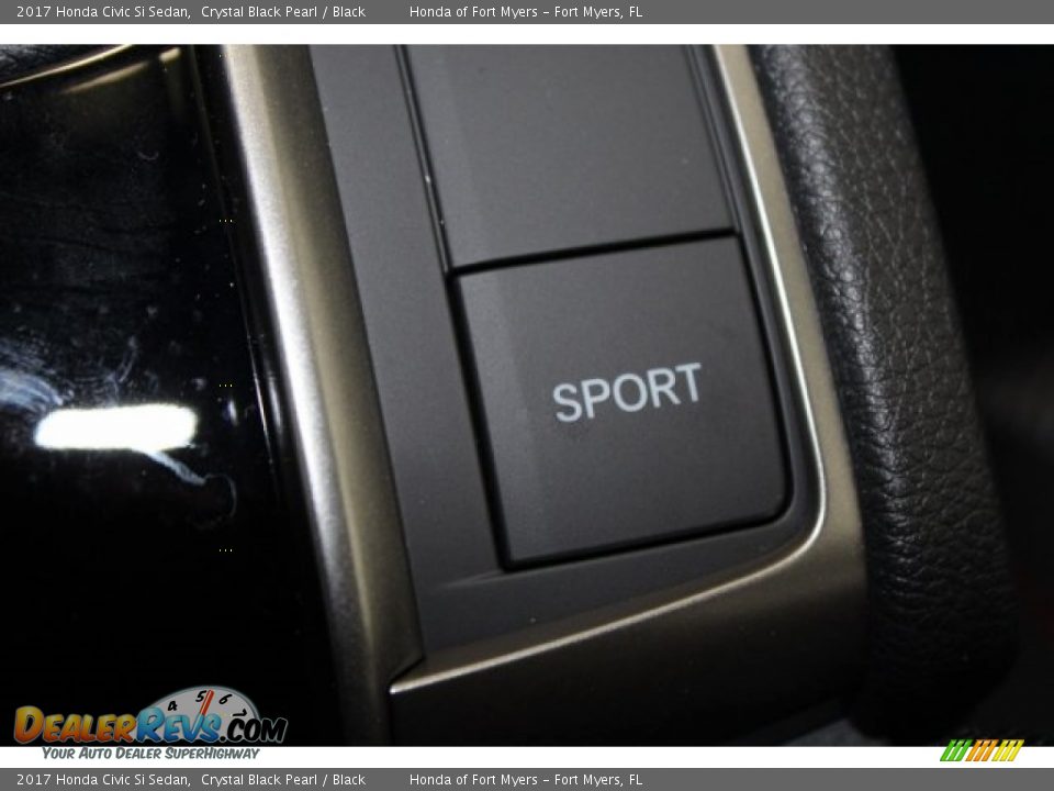 2017 Honda Civic Si Sedan Crystal Black Pearl / Black Photo #20