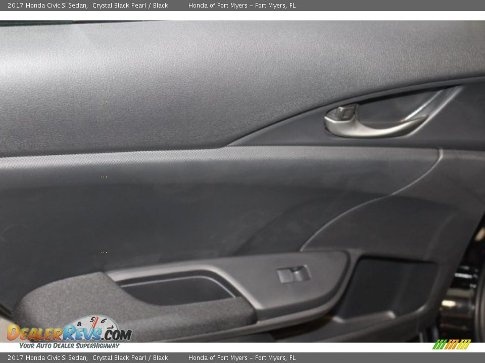 2017 Honda Civic Si Sedan Crystal Black Pearl / Black Photo #22