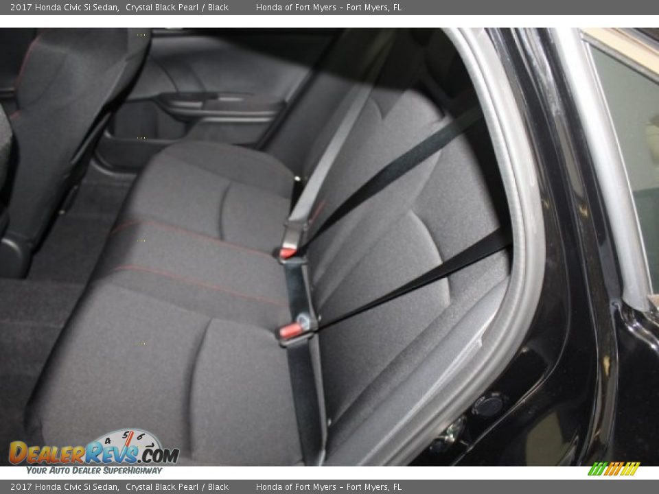 2017 Honda Civic Si Sedan Crystal Black Pearl / Black Photo #23