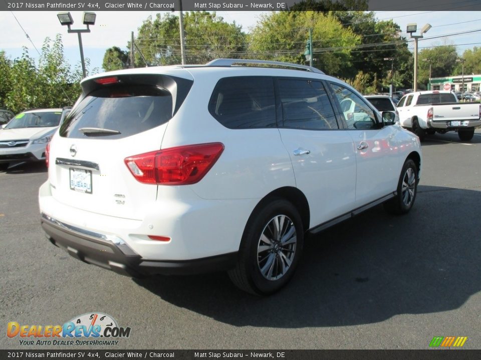 2017 Nissan Pathfinder SV 4x4 Glacier White / Charcoal Photo #6