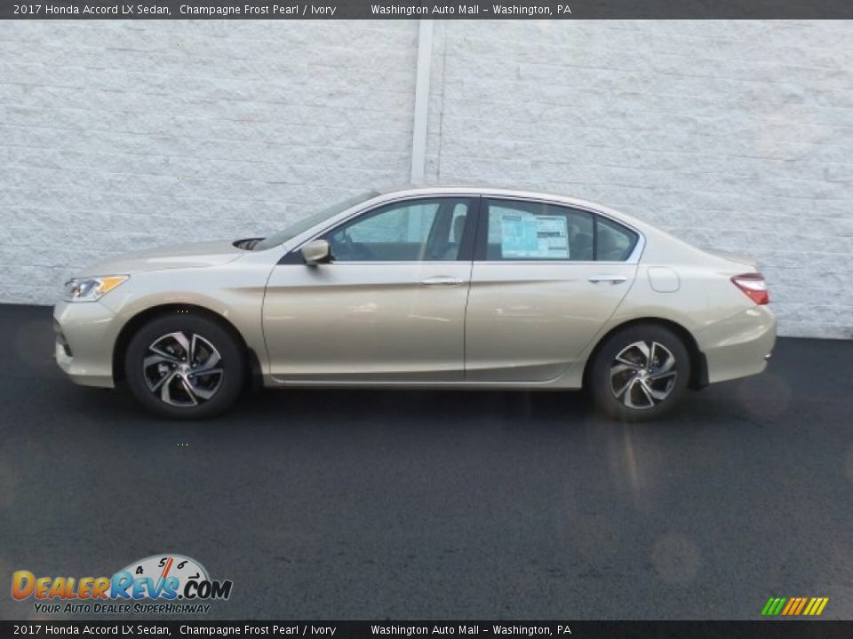 2017 Honda Accord LX Sedan Champagne Frost Pearl / Ivory Photo #6