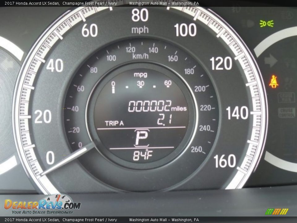 2017 Honda Accord LX Sedan Champagne Frost Pearl / Ivory Photo #14