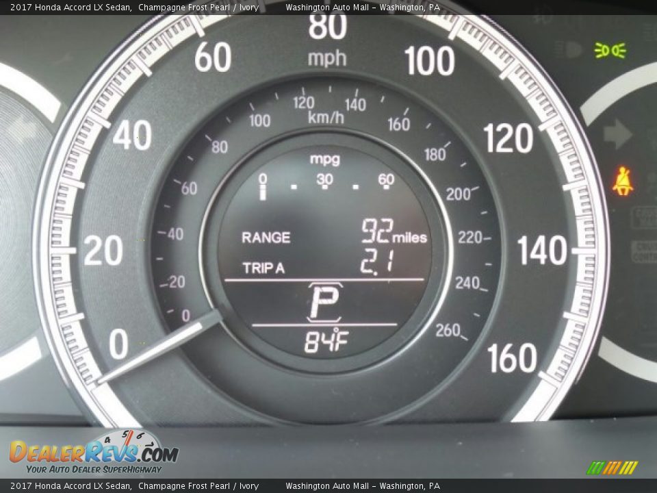 2017 Honda Accord LX Sedan Champagne Frost Pearl / Ivory Photo #15