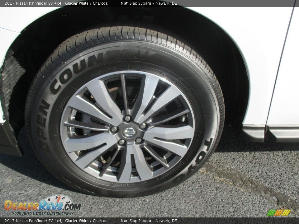 2017 Nissan Pathfinder SV 4x4 Glacier White / Charcoal Photo #22