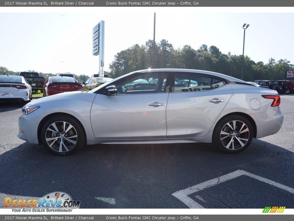 2017 Nissan Maxima SL Brilliant Silver / Charcoal Photo #4