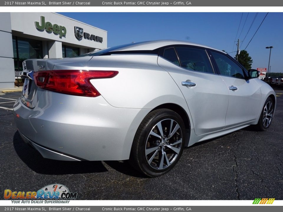 2017 Nissan Maxima SL Brilliant Silver / Charcoal Photo #7