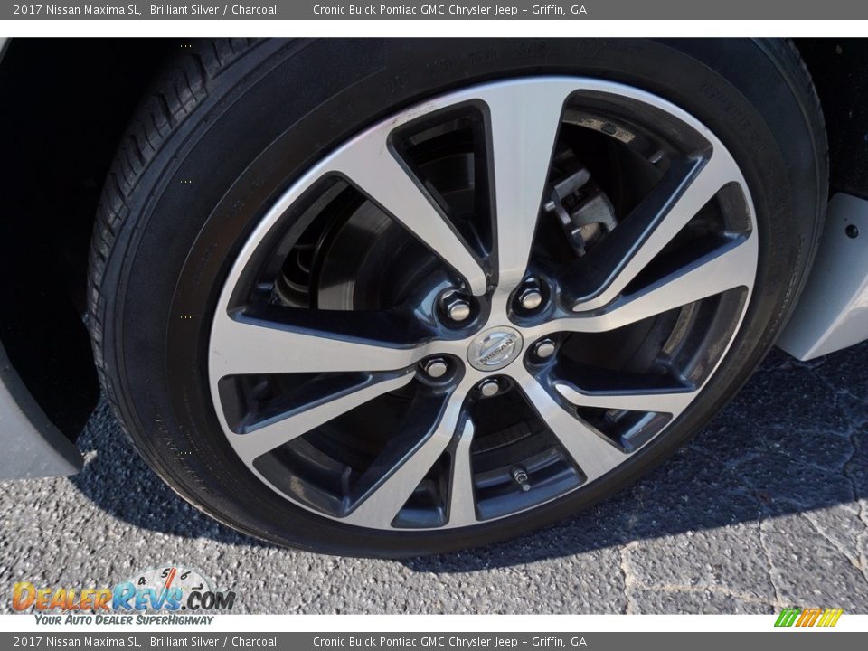 2017 Nissan Maxima SL Brilliant Silver / Charcoal Photo #17