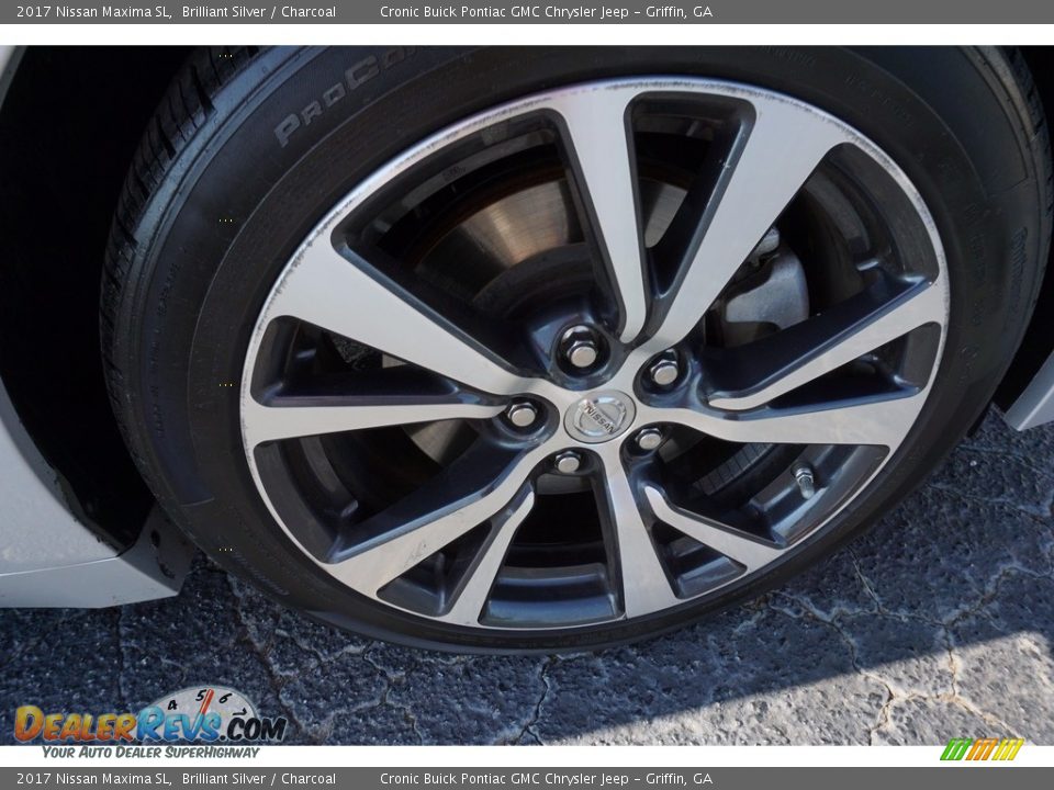 2017 Nissan Maxima SL Brilliant Silver / Charcoal Photo #21