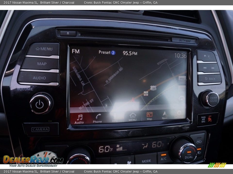 2017 Nissan Maxima SL Brilliant Silver / Charcoal Photo #22