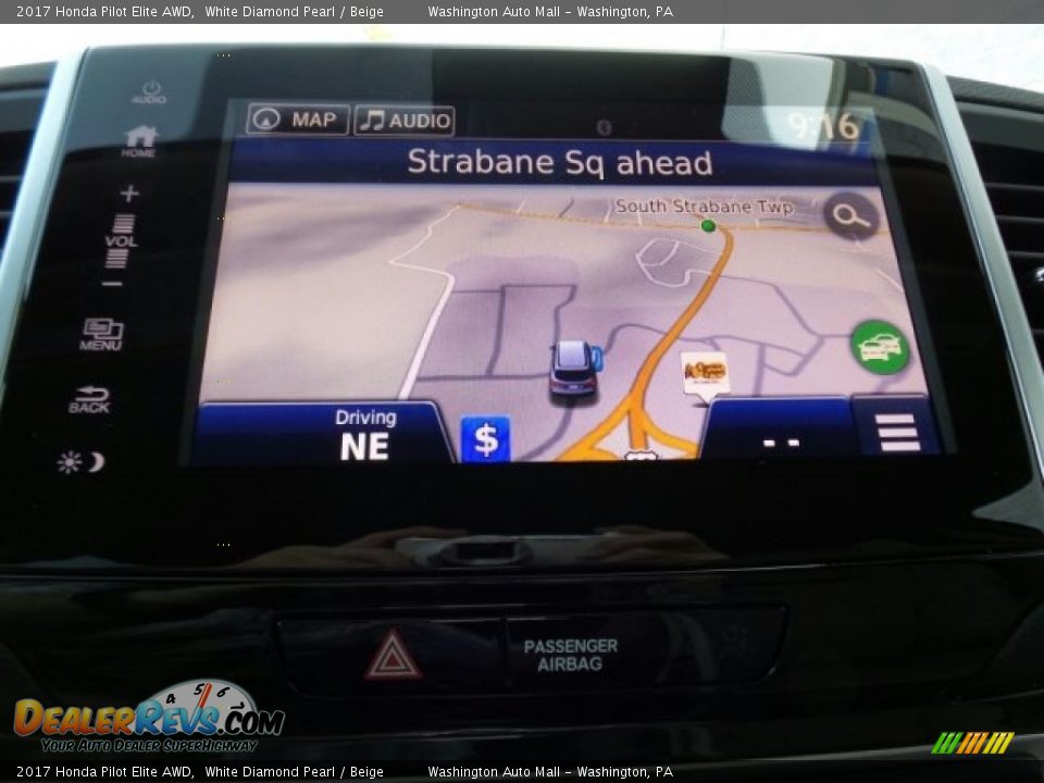 2017 Honda Pilot Elite AWD White Diamond Pearl / Beige Photo #29