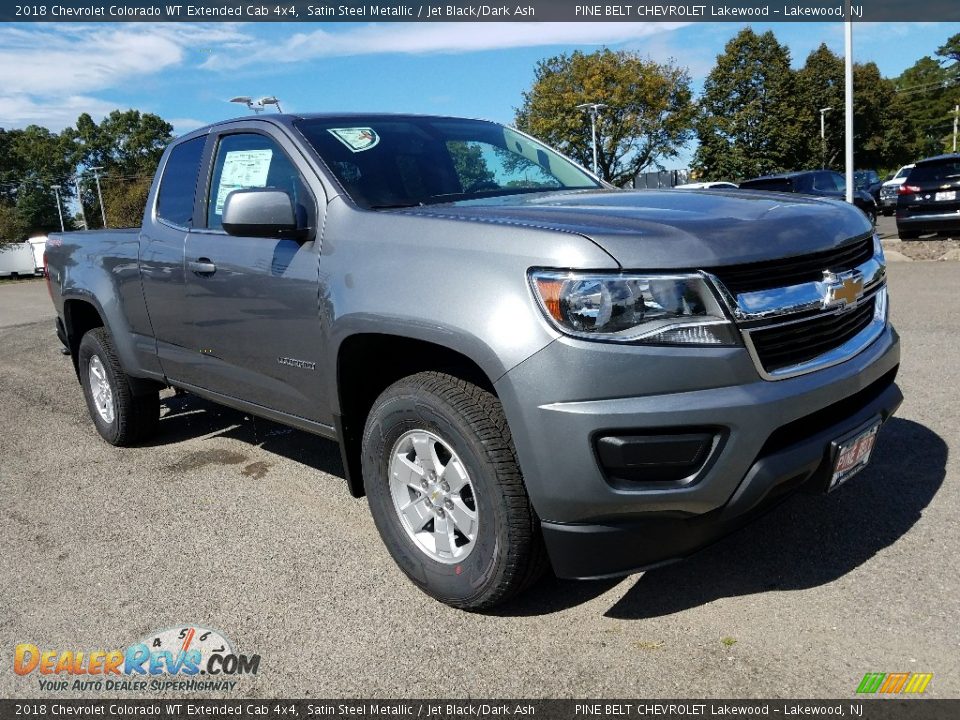 2018 Chevrolet Colorado WT Extended Cab 4x4 Satin Steel Metallic / Jet Black/Dark Ash Photo #1