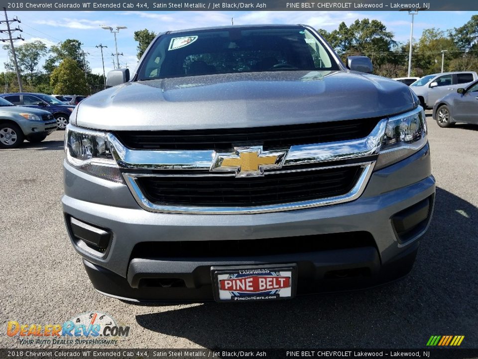 2018 Chevrolet Colorado WT Extended Cab 4x4 Satin Steel Metallic / Jet Black/Dark Ash Photo #2