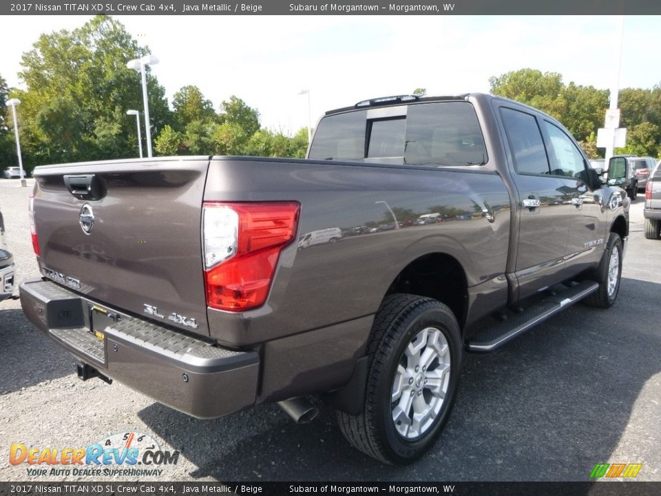 2017 Nissan TITAN XD SL Crew Cab 4x4 Java Metallic / Beige Photo #4