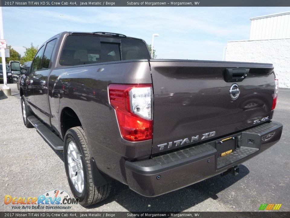 2017 Nissan TITAN XD SL Crew Cab 4x4 Java Metallic / Beige Photo #6