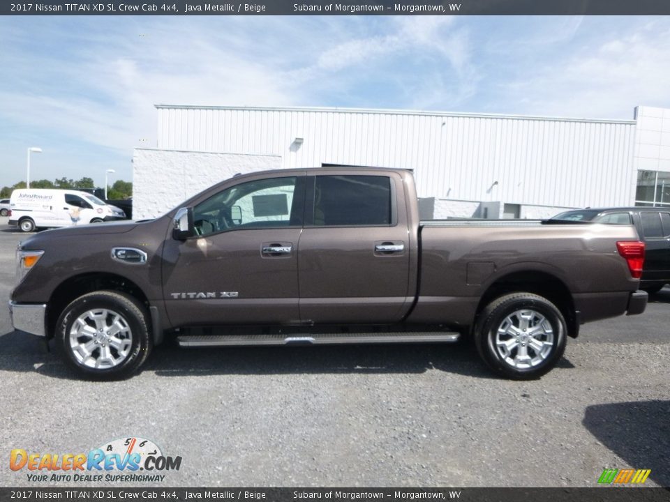 2017 Nissan TITAN XD SL Crew Cab 4x4 Java Metallic / Beige Photo #7