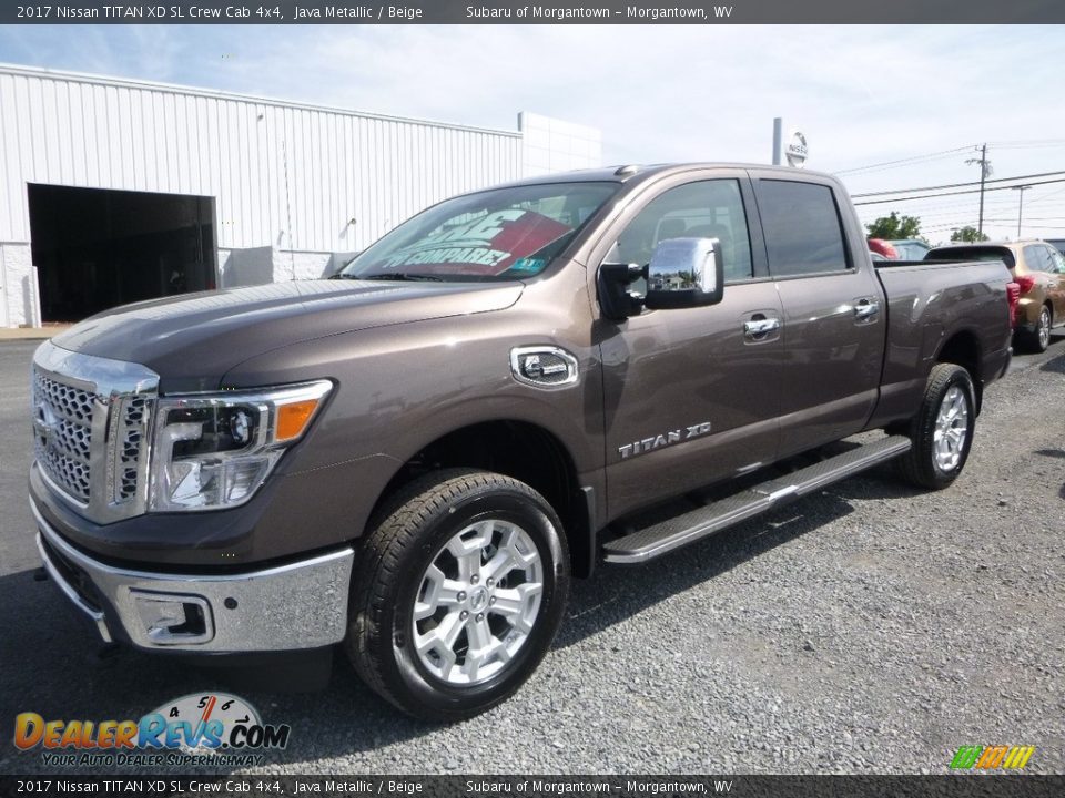 2017 Nissan TITAN XD SL Crew Cab 4x4 Java Metallic / Beige Photo #8