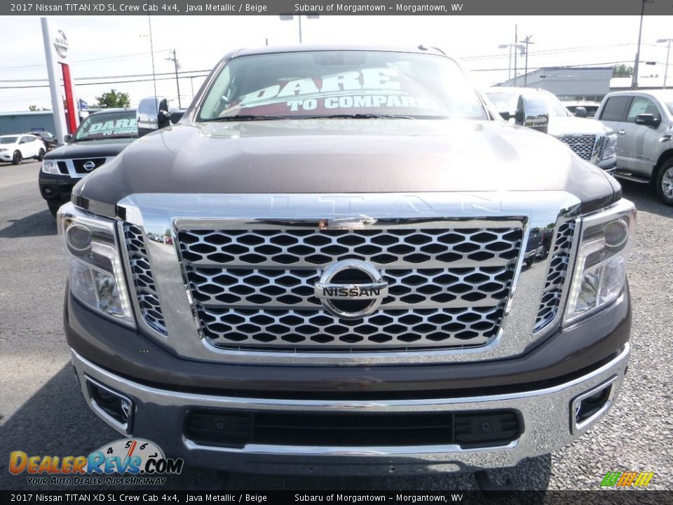2017 Nissan TITAN XD SL Crew Cab 4x4 Java Metallic / Beige Photo #9