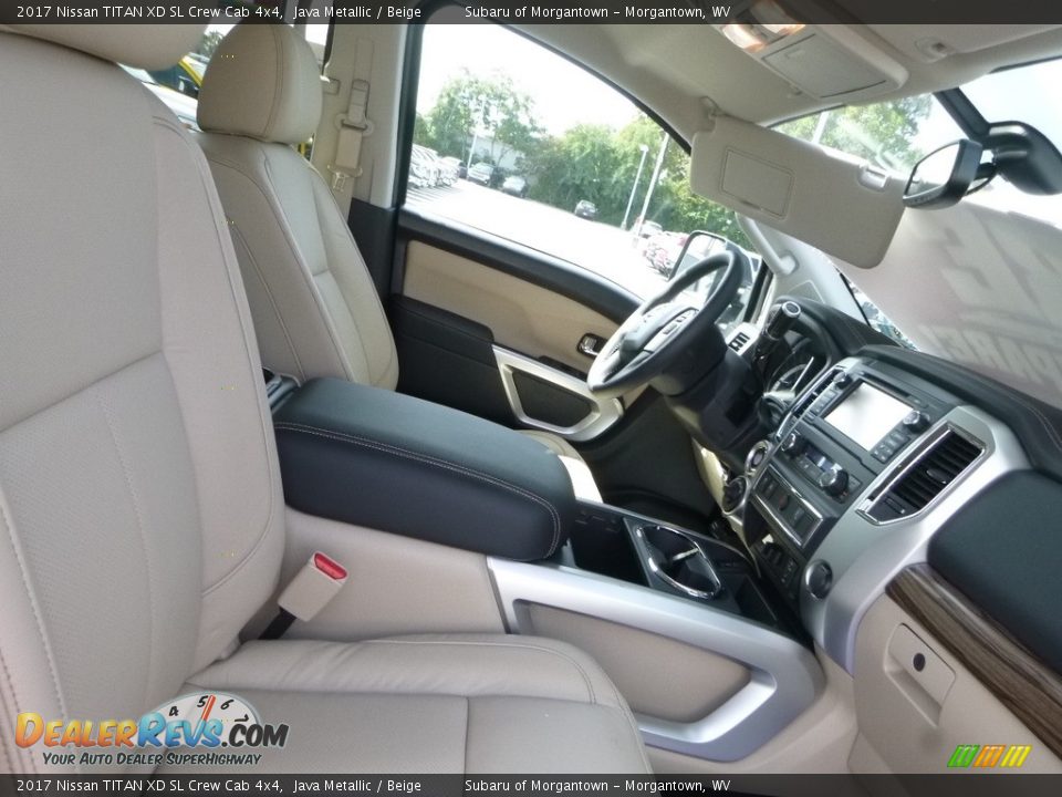 2017 Nissan TITAN XD SL Crew Cab 4x4 Java Metallic / Beige Photo #10