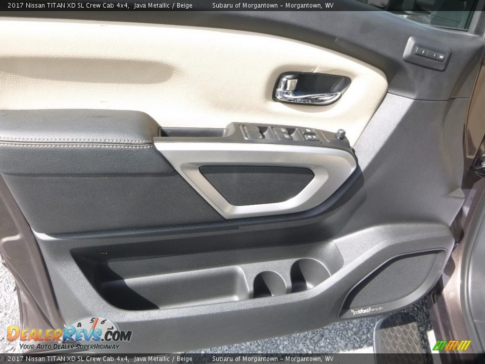 2017 Nissan TITAN XD SL Crew Cab 4x4 Java Metallic / Beige Photo #14