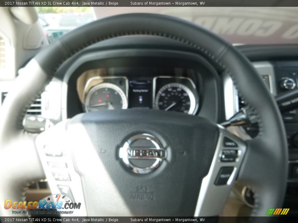 2017 Nissan TITAN XD SL Crew Cab 4x4 Java Metallic / Beige Photo #20