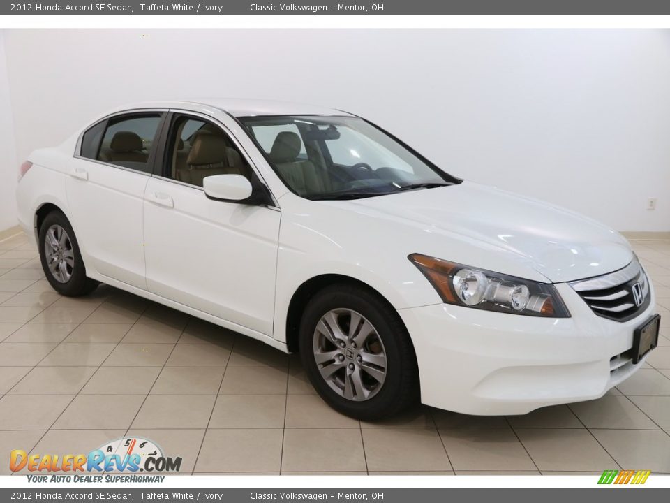 2012 Honda Accord SE Sedan Taffeta White / Ivory Photo #1