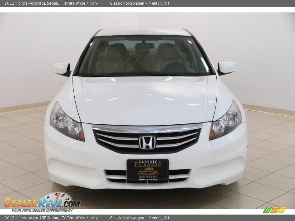 2012 Honda Accord SE Sedan Taffeta White / Ivory Photo #2