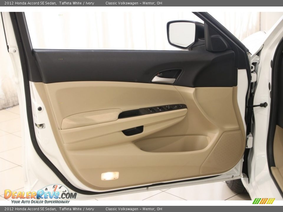 2012 Honda Accord SE Sedan Taffeta White / Ivory Photo #4