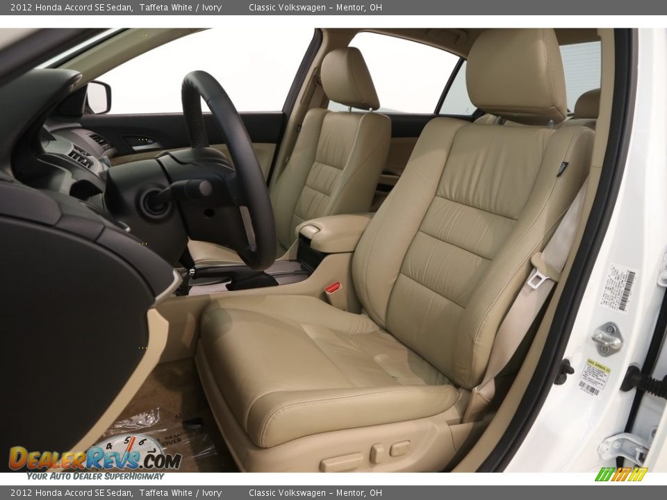 2012 Honda Accord SE Sedan Taffeta White / Ivory Photo #5