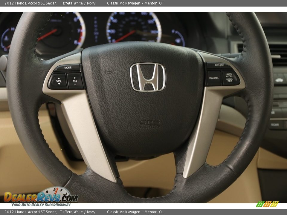 2012 Honda Accord SE Sedan Taffeta White / Ivory Photo #6